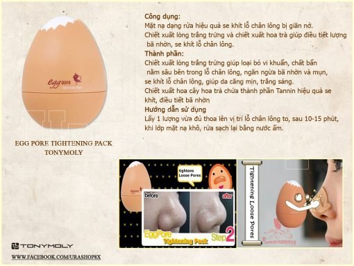 Egg pore tightening pack tonymoly