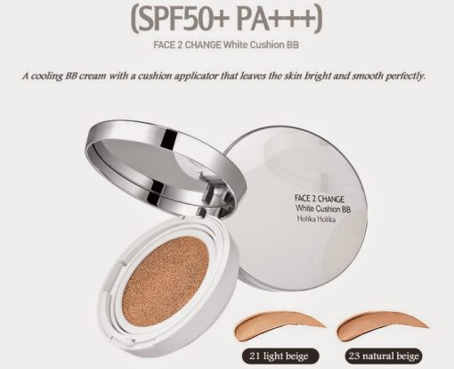 Face 2 Change white cushion BB spf 50+pa++ Holika holika
