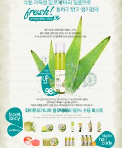 Xịt khoáng Organia White Good Nature Aloe Vera Soothing Gel