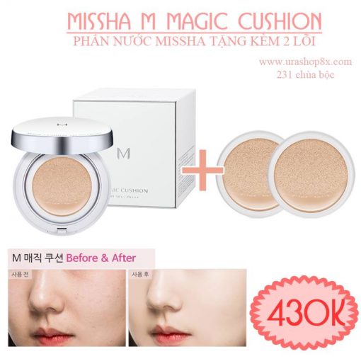 MISSHA M Magic Cushion SPF50+/PA+++ ( tặng kèm 2 lõi)