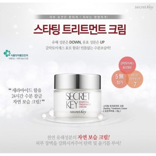Kem dưỡng trắng da, chống lão hóa Secret Key Starting Treatment Cream
