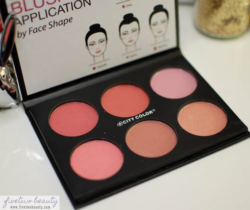 BẢNG MÁ HỒNG - CITY COLOR GLOW PRO BLUSH PALETTE SHIMMER COLLECTION