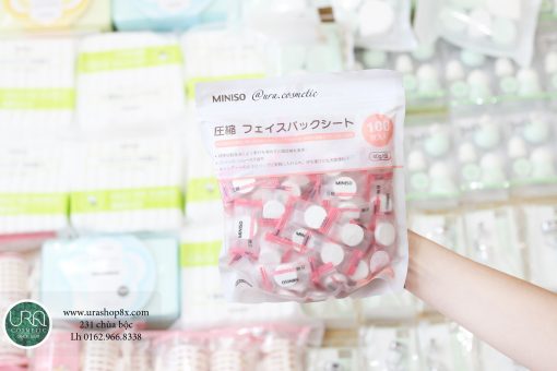 Mặt nạ nén dạng viên Miniso 100v