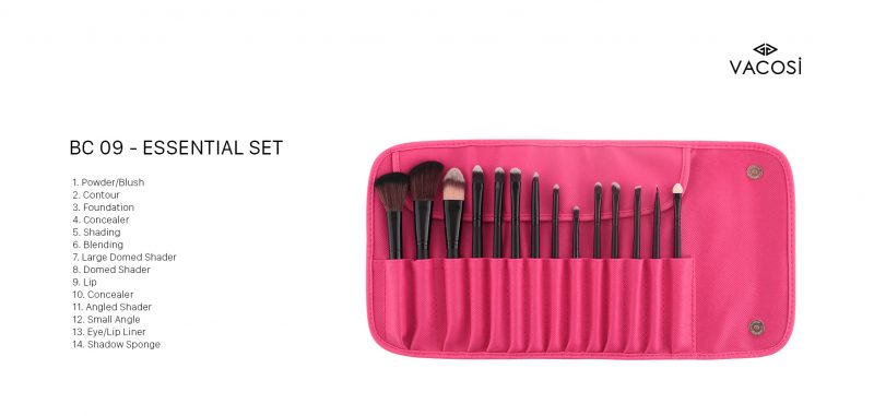 VACOSI ESSENTIAL BRUSH SET - 14 PCS