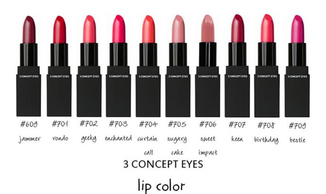 Son 3 CONCEPT EYES LIP COLOR # 707 KEEN