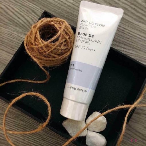 Kem Lót The Face Shop Air Cotton Makeup Base Lavender 35g