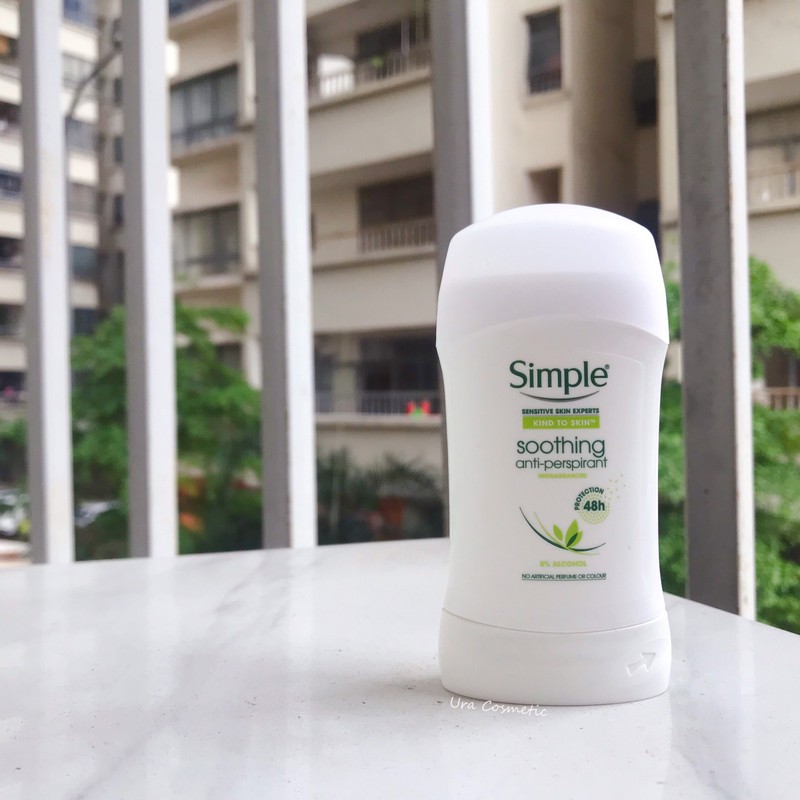Lăn Khử Mùi Simple Soothing Anti-perspirant Protection 48h 40ml 2