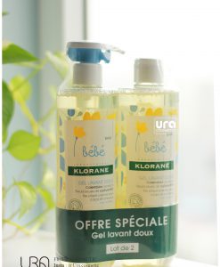 Sữa tắm gội toàn thân 2 in 1 cho trẻ sơ sinh Bébé Klorane 500ml