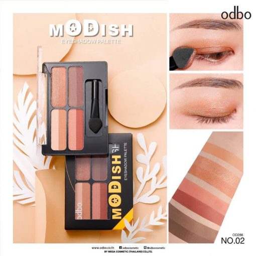 Phấn Mắt Odbo Modish 4 ô No.04 Tone Cam