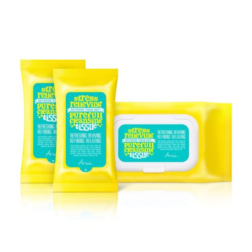 [NEW 2019] Khăn giấy tẩy trang Ariul Stress Relieving Purefull Cleansing Tissue 15 miếng