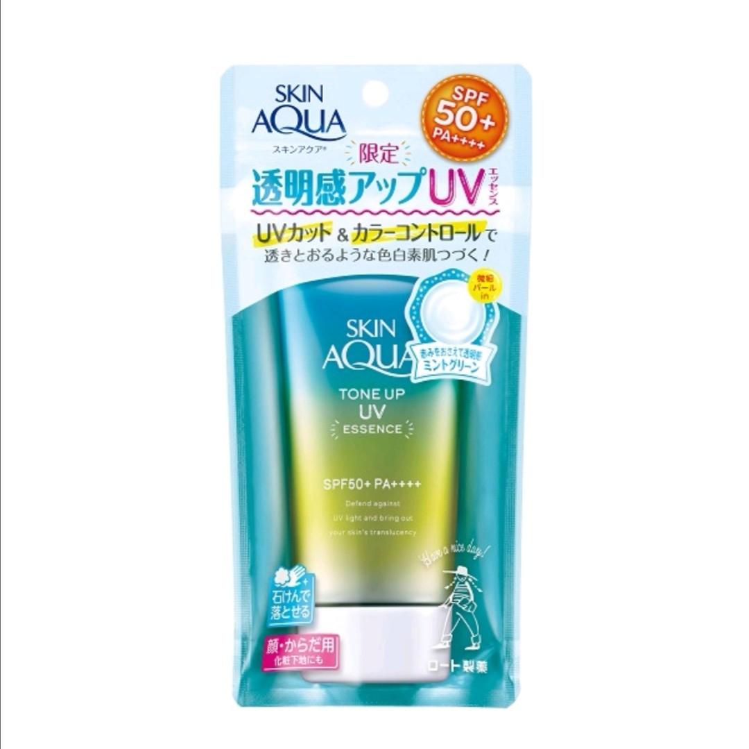 Kem chống nắng Skin Aqua Tone up UV Essence Mint Green SPF 50+ 80g ...